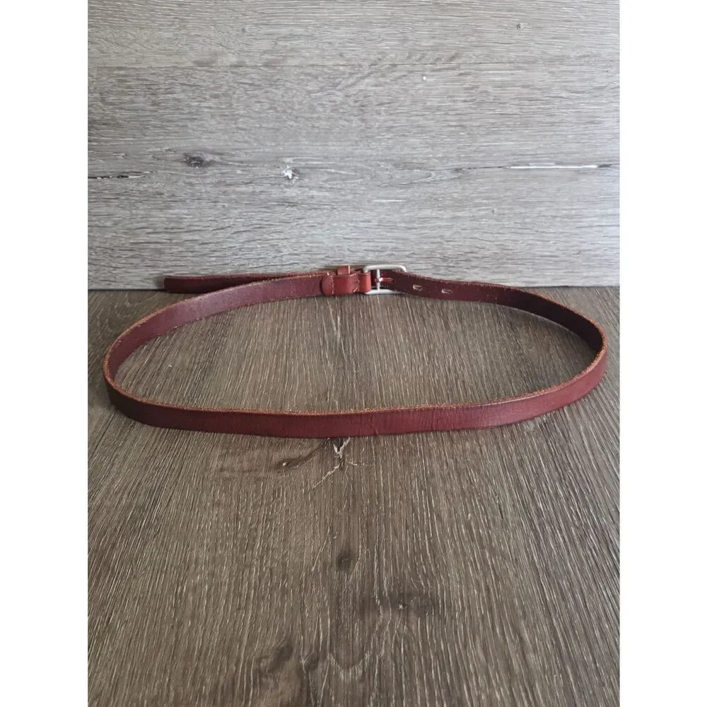 Volcom Brown Skinny Leather Belt - Classic Casual - Large